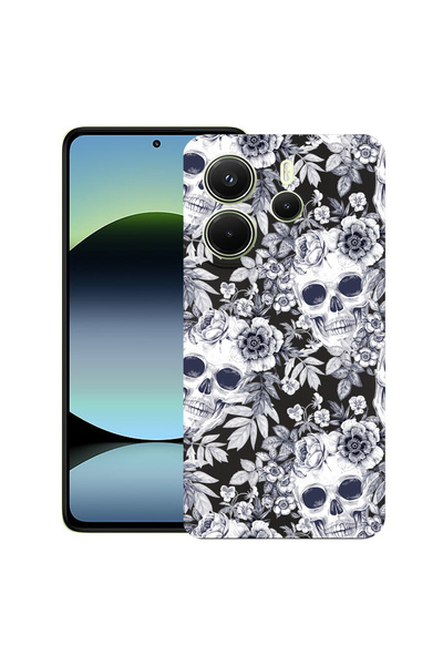 bestcase Λεπτή θήκη σιλικόνης για Xiaomi Redmi Note 14 5G, μαύρο και άσπρο, 1...