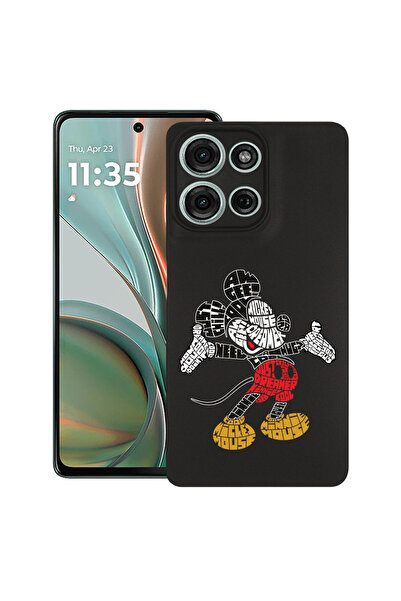 bestcase Carcasă subțire din silicon pentru Motorola Moto G75, cu imprimeu Mi...