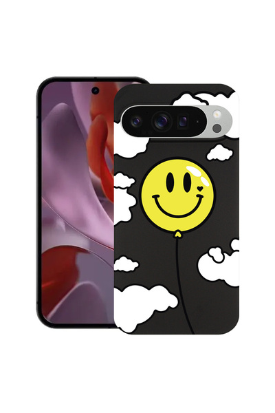 bestcase Carcasă subțire din silicon pentru Google Pixel 9 Pro XL, cu zâmbet ...