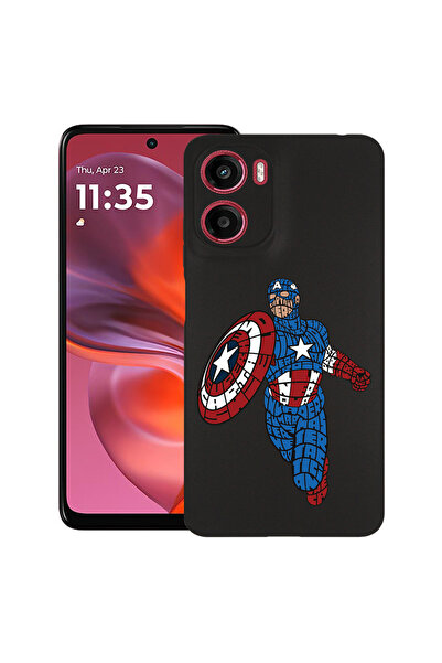 bestcase Carcasă subțire din silicon pentru Motorola Moto G05, cu dungi calig...