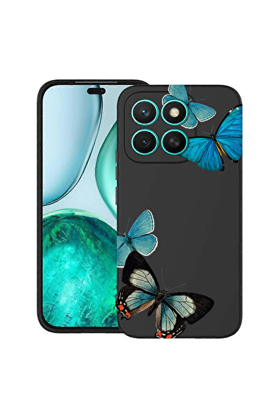 bestcase Carcasă subțire din silicon pentru Honor X8C, fluturi albaștri frumo...