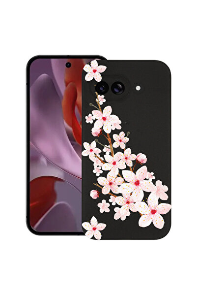 bestcase Carcasă subțire din silicon pentru Google Pixel 9a, floare de primăv...