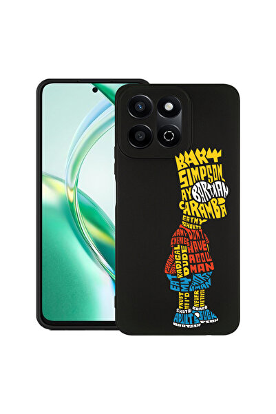 bestcase Λεπτή θήκη σιλικόνης για Honor 200 Smart, καλλιγραφία Bart Simpson, ...