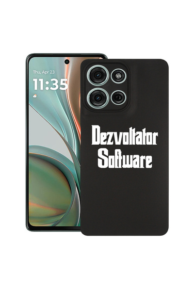 bestcase Carcasă subțire din silicon pentru Motorola Moto G75, software Dezvo...