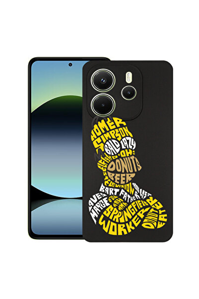 bestcase Λεπτή θήκη σιλικόνης για Xiaomi Redmi Note 14 5G, καλλιγραφία Homer ...