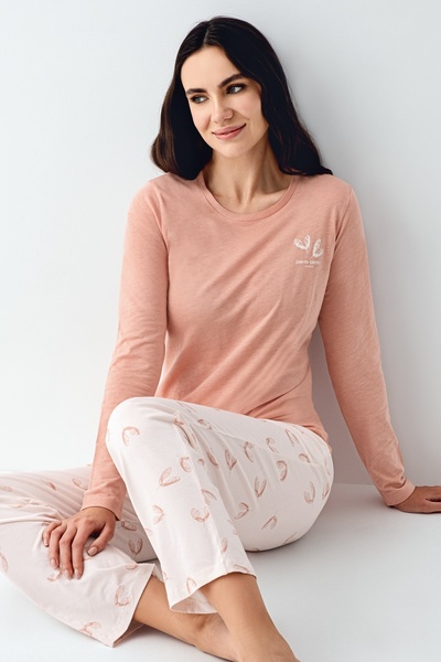 Pierre Cardin Σετ πιτζάμες με μακρυμάνικο βαμβακερό μοντέλο