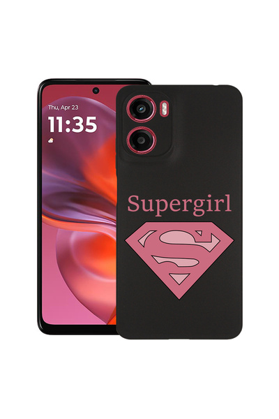 bestcase Λεπτή θήκη σιλικόνης για Motorola Moto E15 / Moto G05, Supergirl, 19...