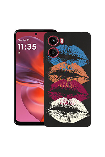 bestcase Carcasă subțire din silicon pentru Motorola Moto G05, Kiss Kiss, 192...