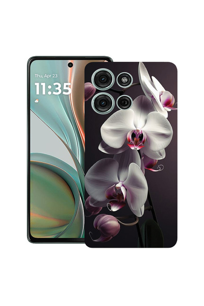 bestcase Carcasă subțire din silicon pentru Motorola Moto G15, alb orhidee, 1926337 B 1402