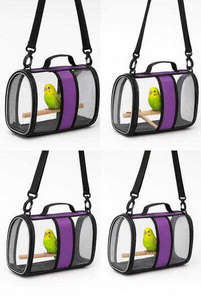 northern fashion Kuş Taşıma Çantası Tünekli 32x22x20 Mor