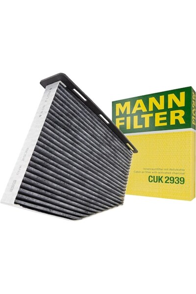 MANN Filtru de aer habitaclu CUK 2939 cu carbon activ pentru Audi, Seat, Skod...