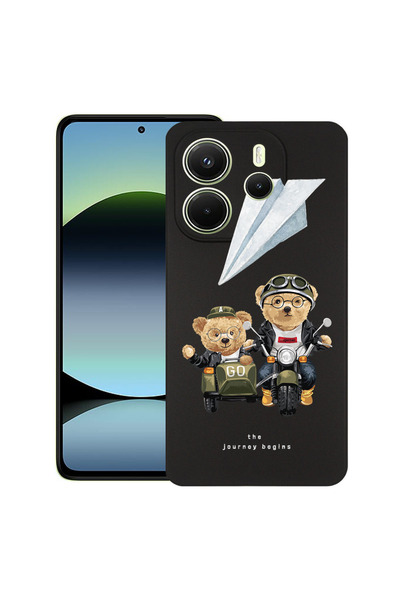 bestcase Carcasă subțire din silicon pentru Xiaomi Redmi Note 14 5G, Teddy On...