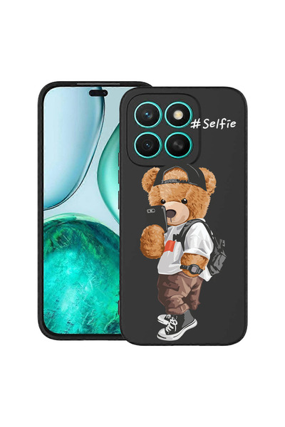 bestcase Carcasă subțire din silicon pentru Honor X8C, ursuleț de pluș pentru...