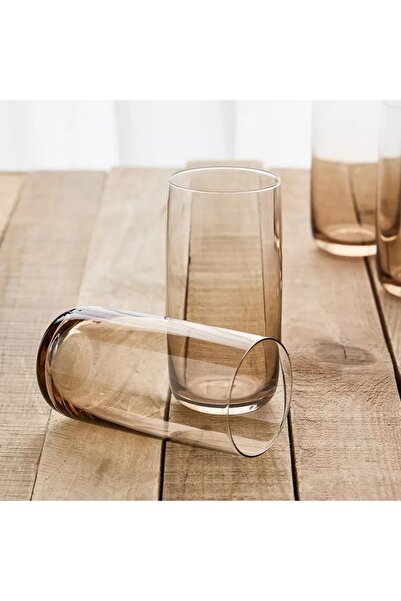 Generic Earthy Pebble 6-Piece Hiball Glass Set - 500 ml