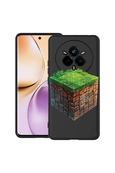 bestcase Carcasă subțire din silicon pentru Realme 14 Pro Plus 5G, Minecraft ...
