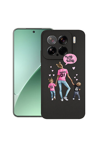 bestcase Carcasă subțire din silicon pentru Xiaomi 15, Mom Life Boy and Girl,...