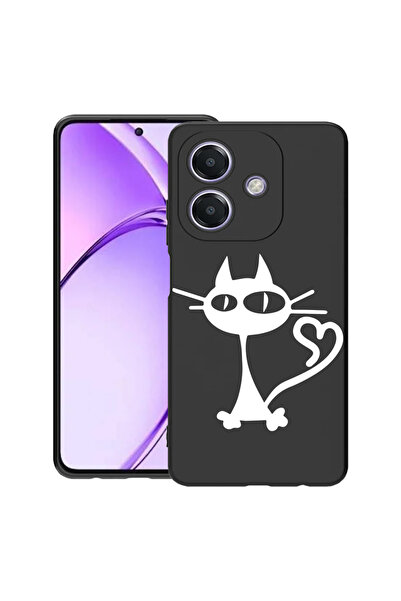bestcase Carcasă subțire din silicon pentru OPPO A60 5G / A40 / A40M, Cat, 19...