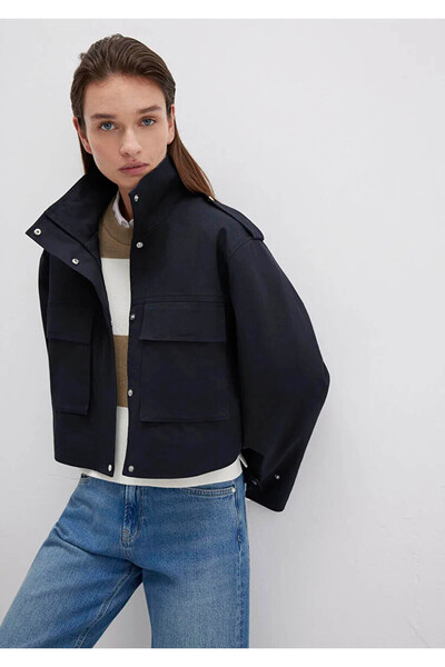 Mavi Jachetă oversize pentru femei bleumarin M1110708-70497