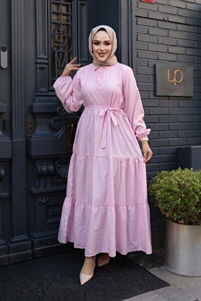 N.S NEVA STYLE Φόρεμα Hijab με κουμπιά 30391PD