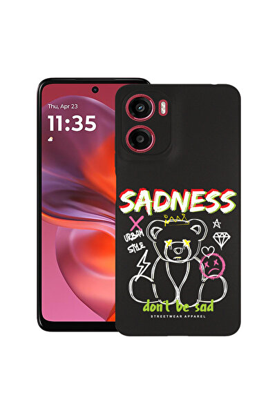 bestcase Carcasă subțire din silicon pentru Motorola Moto G05, Ursuleț de plu...