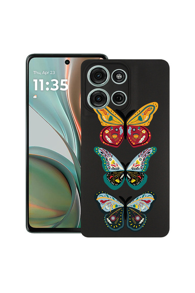bestcase Carcasă subțire din silicon pentru Motorola Moto G15, fluture, 19263...