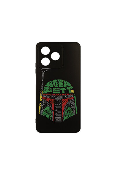 bestcase Λεπτή θήκη σιλικόνης για Xiaomi Redmi 13, Καλλιγραφία Boba Fett, 192...