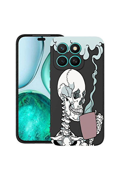 bestcase Carcasă subțire din silicon pentru Honor X8C, cu craniu, 1992026 B 252