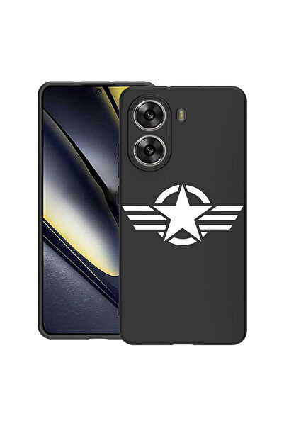 bestcase Carcasă subțire din silicon pentru Poco X7 Pro 5G, Steaua Armatei SU...
