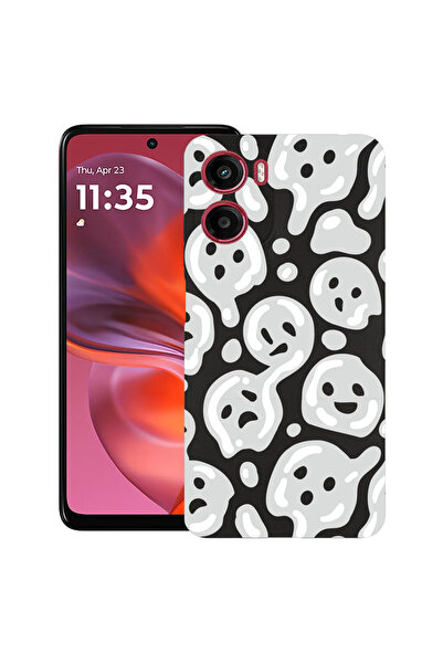 bestcase Carcasă subțire din silicon pentru Motorola Moto E15 / Moto G05, gri...