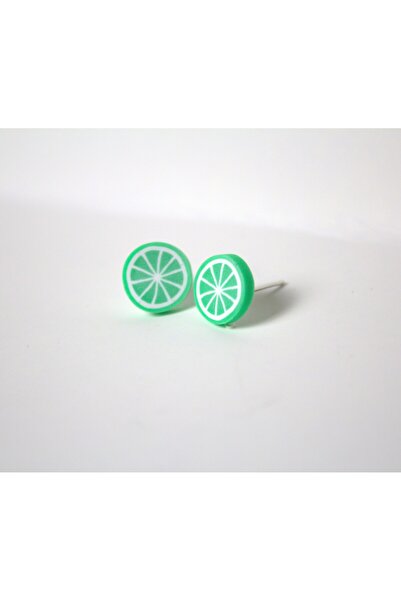 WİNDED أقراط برتقالية خضراء