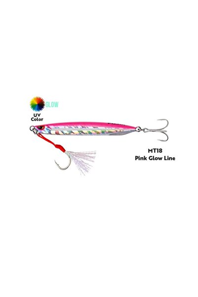 Fujin Metal Cast Jig Metal Yem Pink Glow Line-80 GR