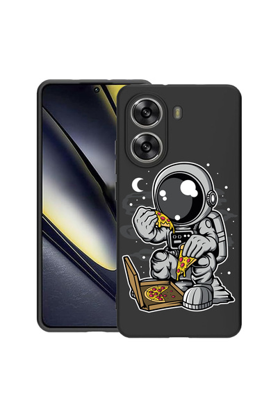 bestcase Carcasă subțire din silicon pentru Poco X7 Pro 5G, Astronaut Pizza, ...