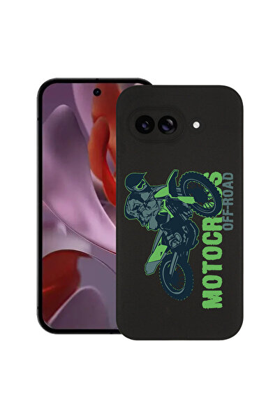 bestcase Тънък силиконов калъф за Google Pixel 9a, Мотокрос, 1926335 B 819