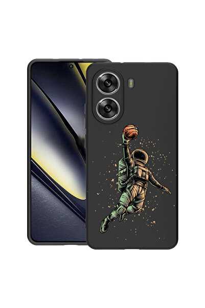 bestcase Carcasă subțire din silicon pentru Poco X7 Pro 5G, Astronaut Basketb...