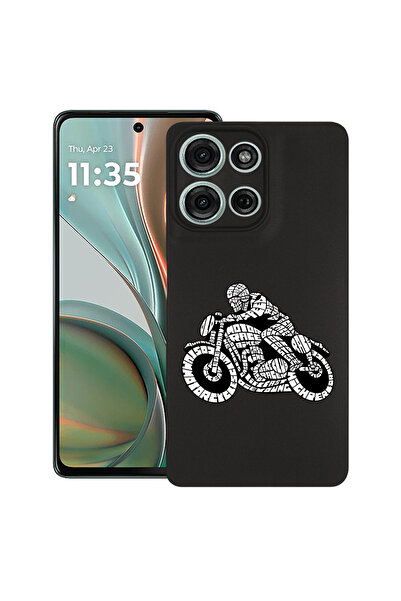 bestcase Carcasă subțire din silicon pentru Motorola Moto G15, Calligraphy Mo...