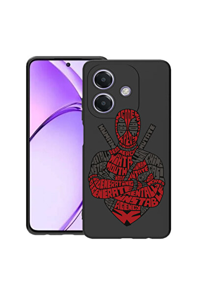 bestcase Carcasă subțire din silicon pentru OPPO A60 5G / A40 / A40M, Calligraphy Dead Red, 1994500 B 1520