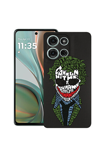 bestcase Carcasă subțire din silicon pentru Motorola Moto G75, Caligrafie De ...