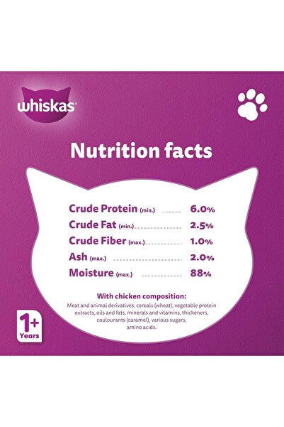 Whiskas Wet Cat Food, Chicken in Gravy, 400g