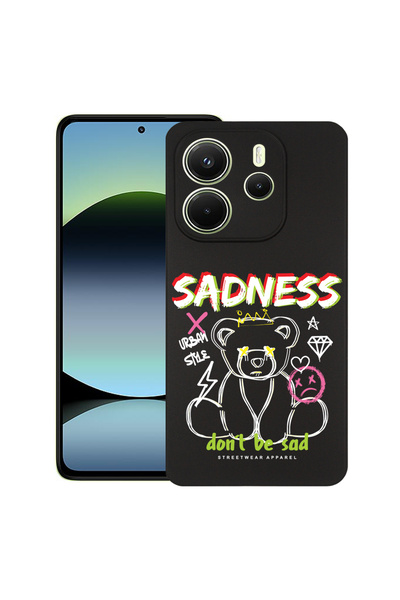 bestcase Carcasă subțire din silicon pentru Xiaomi Redmi Note 14 5G, Teddy Be...