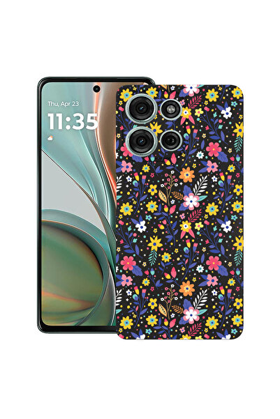 bestcase Carcasă subțire din silicon pentru Motorola Moto G15, model floral, ...