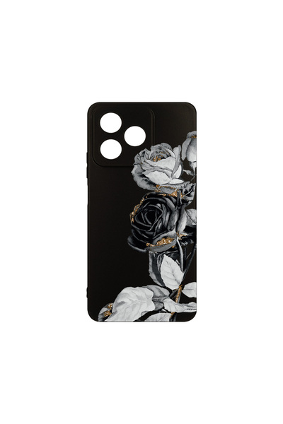 bestcase Λεπτή θήκη σιλικόνης για Xiaomi Redmi 13, μαύρο ροζ, 1923377 B 990