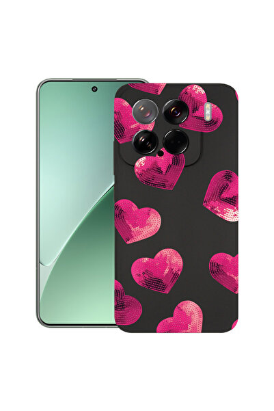 bestcase Λεπτή θήκη σιλικόνης για Xiaomi 15, μοτίβο καρδιάς, 1926341 B 987