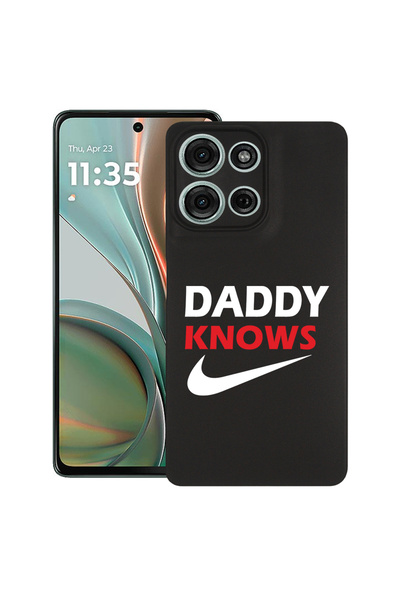 bestcase Carcasă subțire din silicon pentru Motorola Moto G15, Daddy Knows, 1...