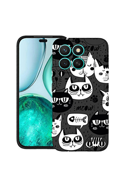 bestcase Carcasă subțire din silicon pentru Honor X8C, Cool Cats, 1992026 B 1029