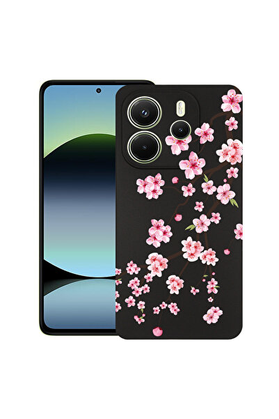 bestcase Carcasă subțire din silicon pentru Xiaomi Redmi Note 14 5G, cireș ja...