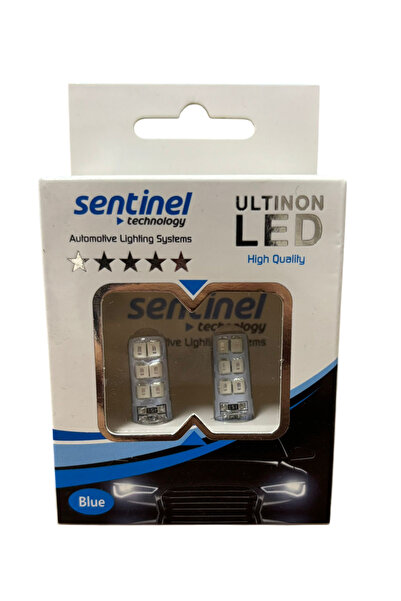 Sentinel T10 Park Plaka Ampulü Mavi 12v 2 Adet Fiyatı (C309)