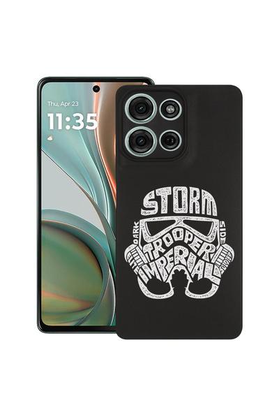 bestcase Slim Silicon Case For Motorola Moto G75, Calligraphy Storm Trooper, ...