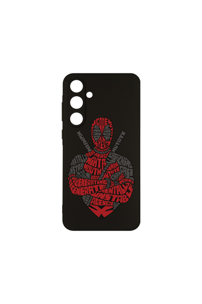 bestcase Carcasă subțire din silicon pentru Samsung Galaxy A16, Calligraphy Dead Red, 1923376 B 1520