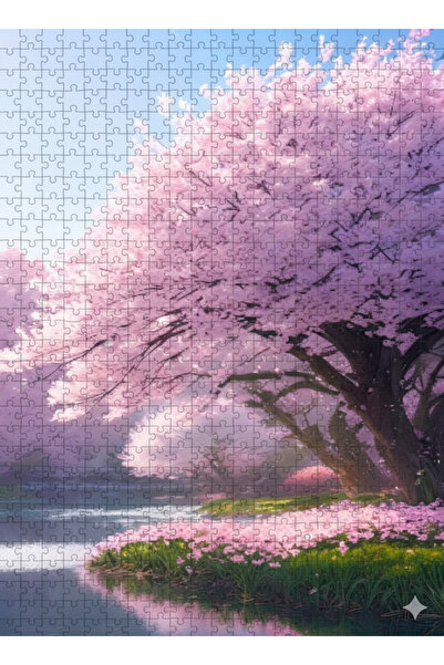 begovart Sakura Kiraz Ağacı 120 Parça Ahşap Puzzle (MDF) Yapboz