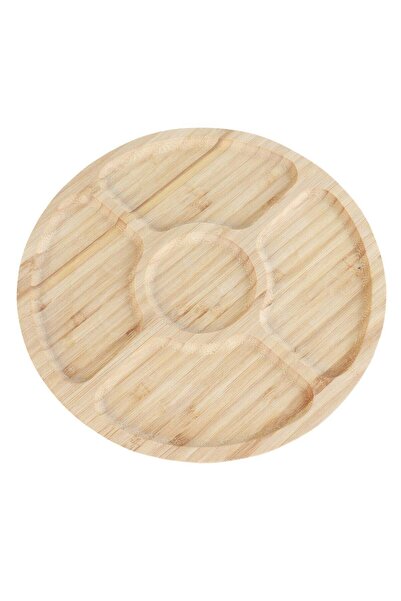 GENERAL Wooden circular serving plate - 20 cm